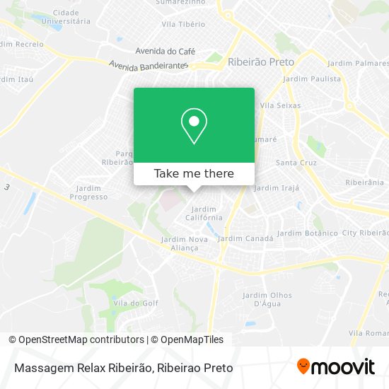 Mapa Massagem Relax Ribeirão