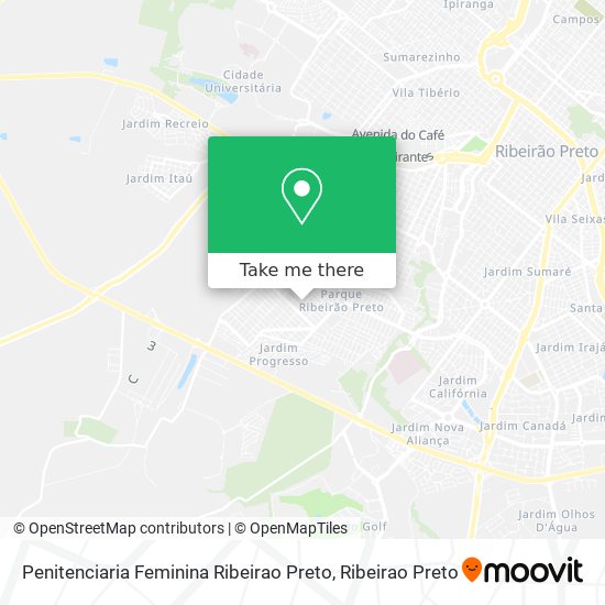 Penitenciaria Feminina Ribeirao Preto map