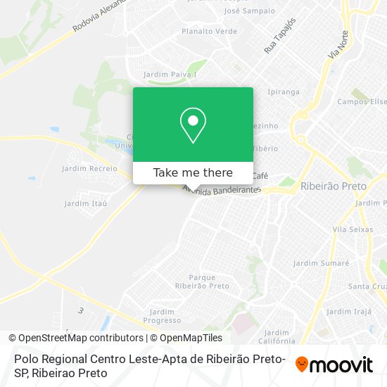 Polo Regional Centro Leste-Apta de Ribeirão Preto-SP map