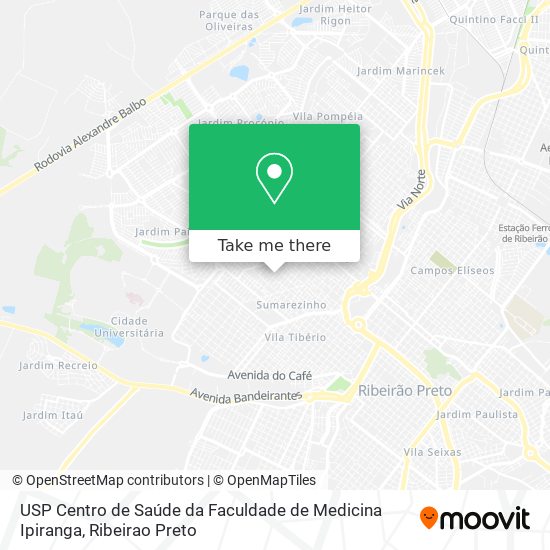 USP Centro de Saúde da Faculdade de Medicina Ipiranga map