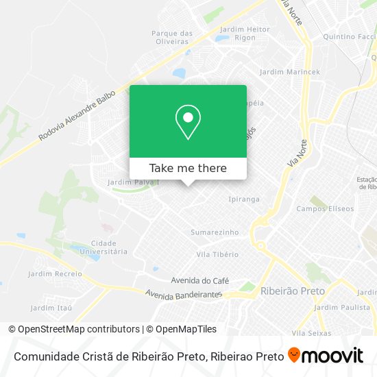 Comunidade Cristã de Ribeirão Preto map