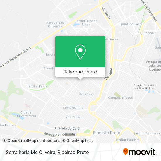 Mapa Serralheria Mc Oliveira