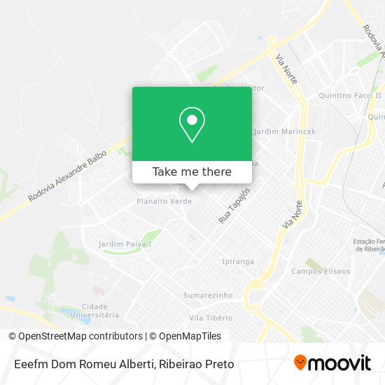 Mapa Eeefm Dom Romeu Alberti