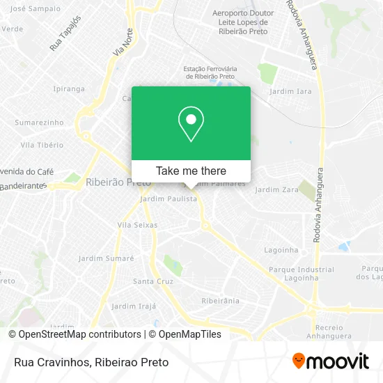 Rua Cravinhos map