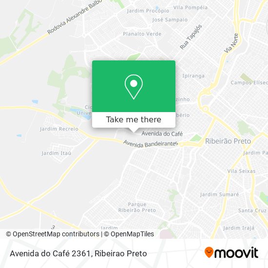 Avenida do Café 2361 map