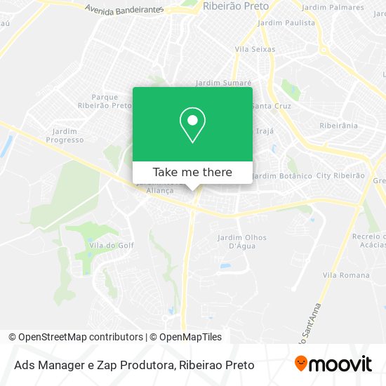 Mapa Ads Manager e Zap Produtora