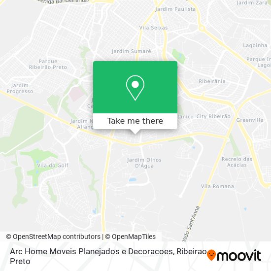 Arc Home Moveis Planejados e Decoracoes map
