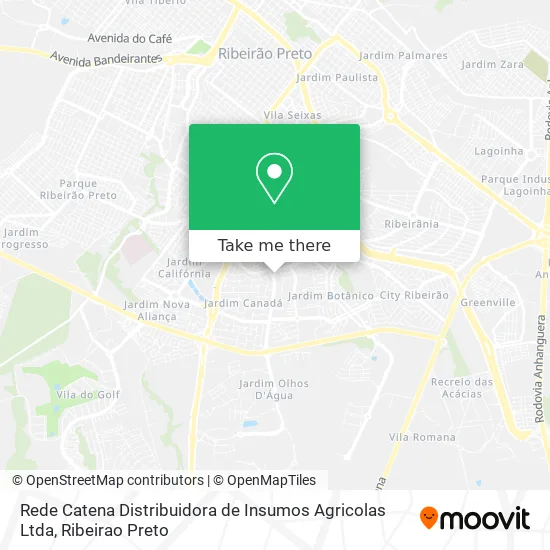 Rede Catena Distribuidora de Insumos Agricolas Ltda map