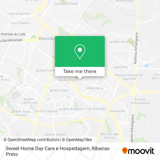 Mapa Sweet Home Day Care e Hospedagem