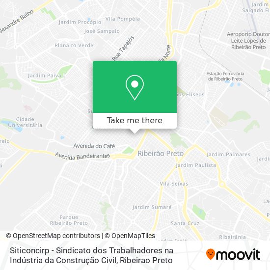 Mapa Siticoncirp - Sindicato dos Trabalhadores na Indústria da Construção Civil
