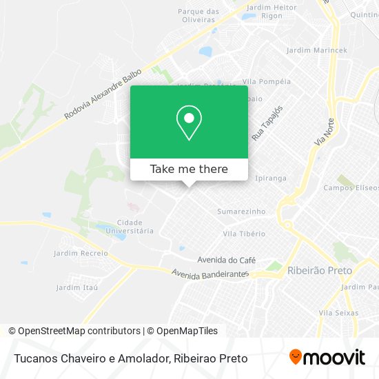 Mapa Tucanos Chaveiro e Amolador