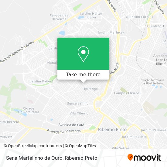 Sena Martelinho de Ouro map