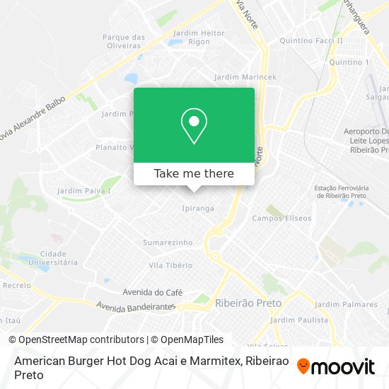 American Burger Hot Dog Acai e Marmitex map