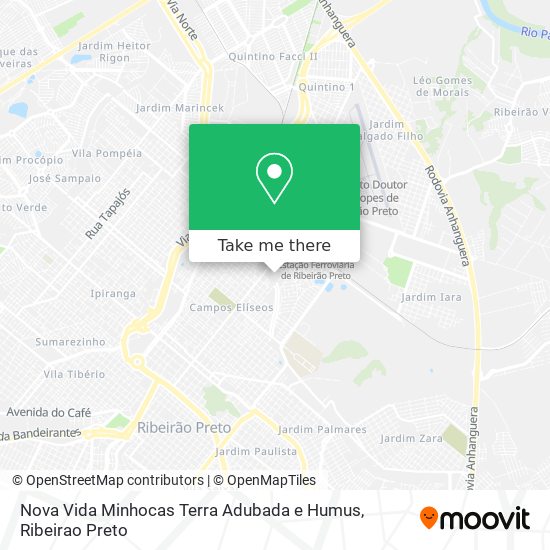 Nova Vida Minhocas Terra Adubada e Humus map