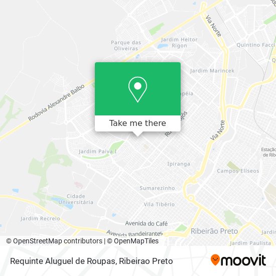 Mapa Requinte Aluguel de Roupas