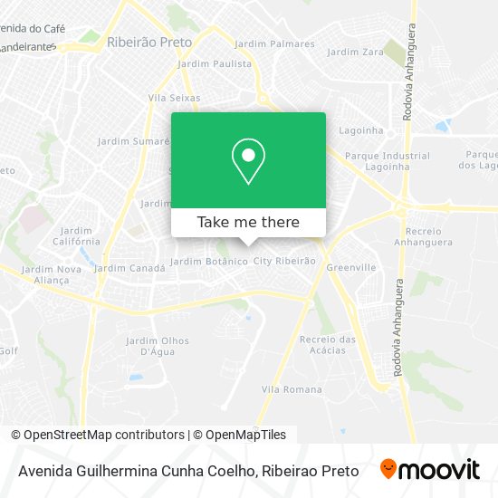 Mapa Avenida Guilhermina Cunha Coelho