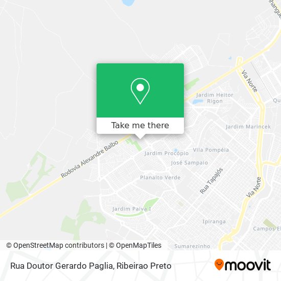 Mapa Rua Doutor Gerardo Paglia