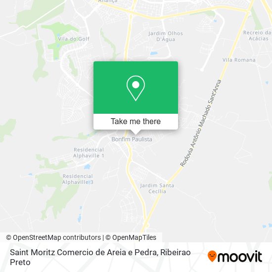 Saint Moritz Comercio de Areia e Pedra map