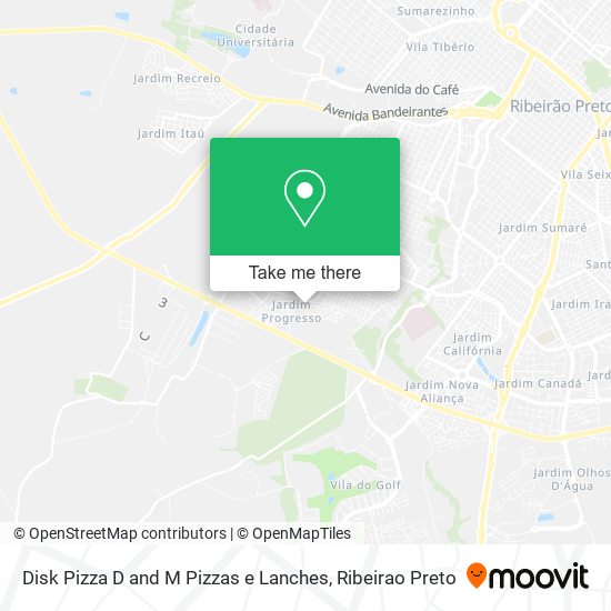 Disk Pizza D and M Pizzas e Lanches map