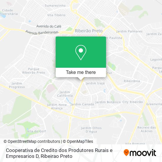 Mapa Cooperativa de Credito dos Produtores Rurais e Empresarios D