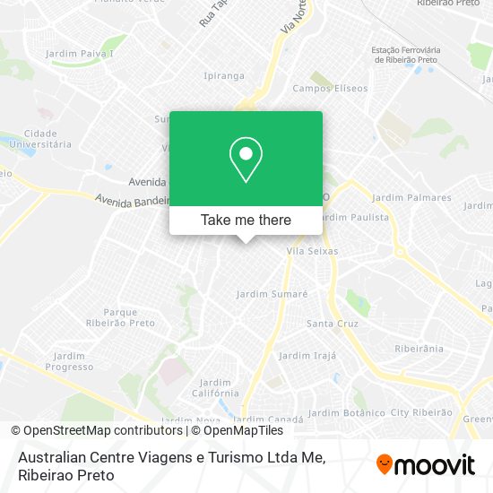 Mapa Australian Centre Viagens e Turismo Ltda Me