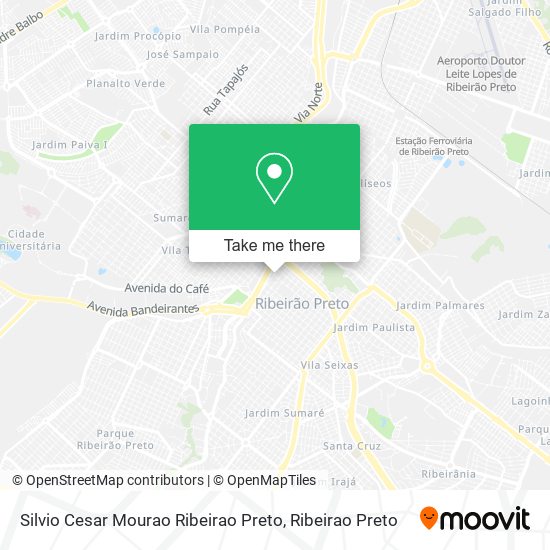 Silvio Cesar Mourao Ribeirao Preto map