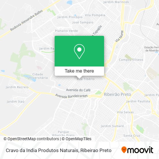 Cravo da India Produtos Naturais map