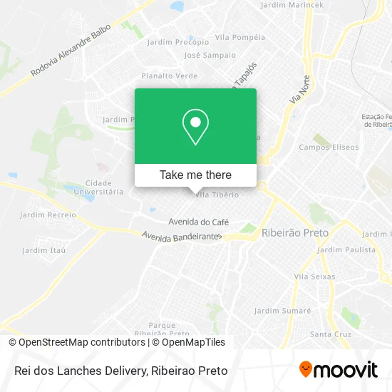 Rei dos Lanches Delivery map