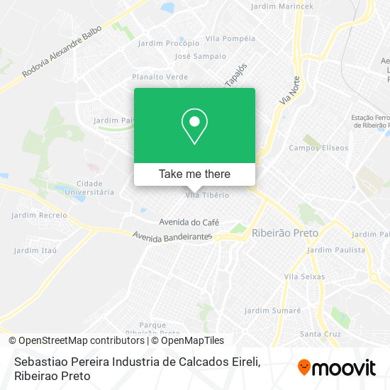 Sebastiao Pereira Industria de Calcados Eireli map