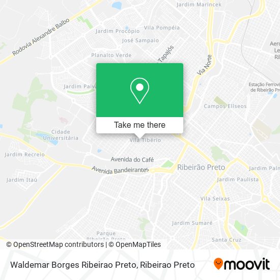 Waldemar Borges Ribeirao Preto map