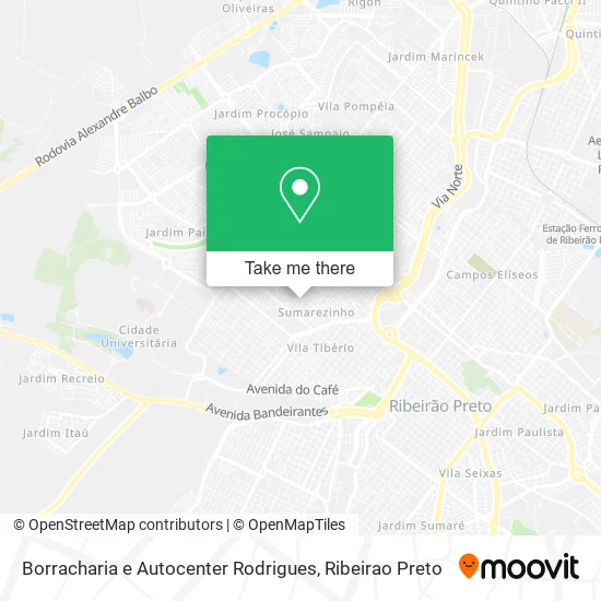 Borracharia e Autocenter Rodrigues map