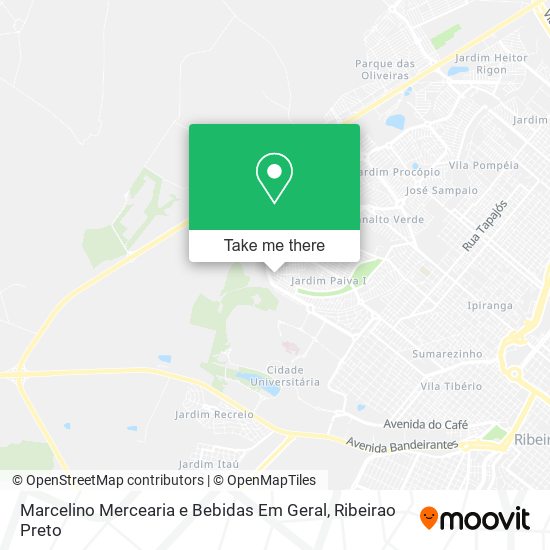 Mapa Marcelino Mercearia e Bebidas Em Geral