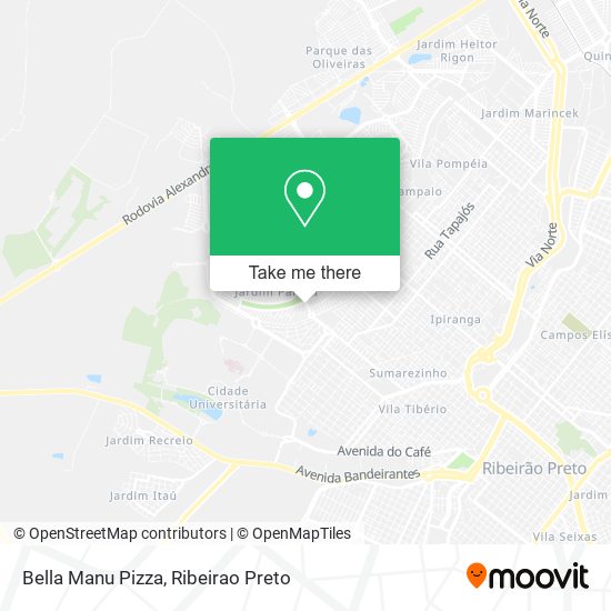 Bella Manu Pizza map