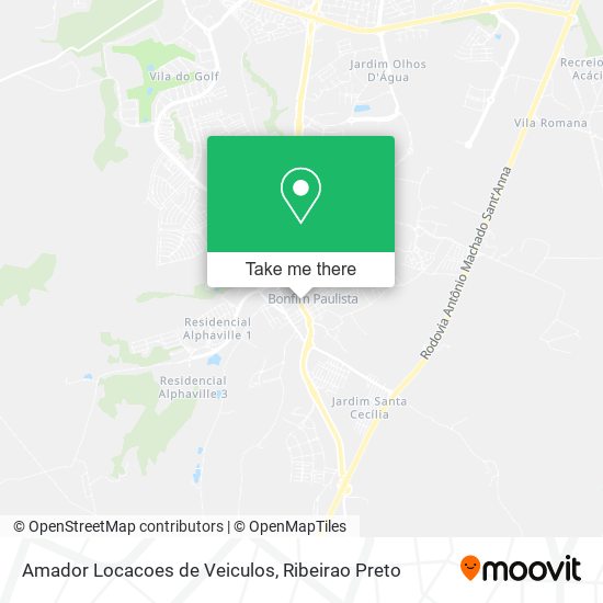 Amador Locacoes de Veiculos map