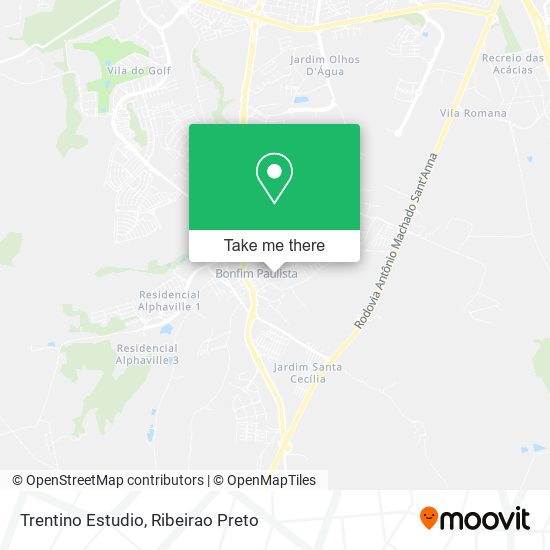 Trentino Estudio map