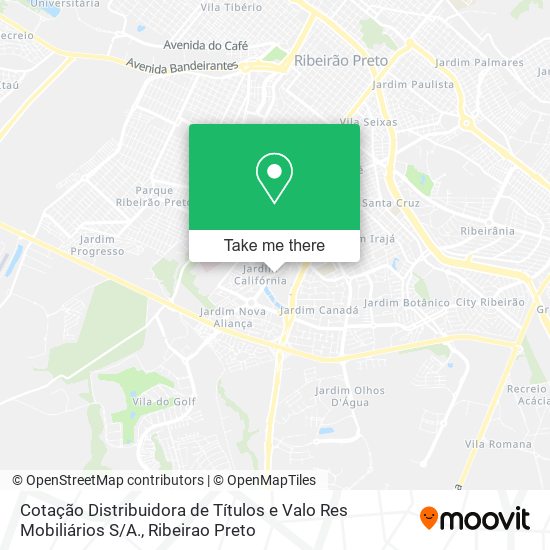 Cotação Distribuidora de Títulos e Valo Res Mobiliários S / A. map