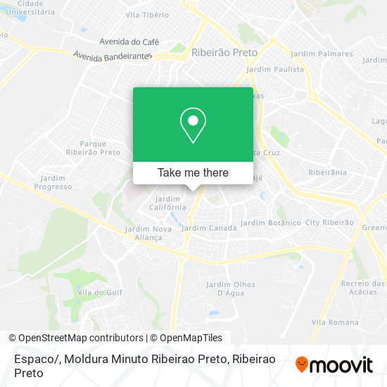 Espaco / , Moldura Minuto Ribeirao Preto map