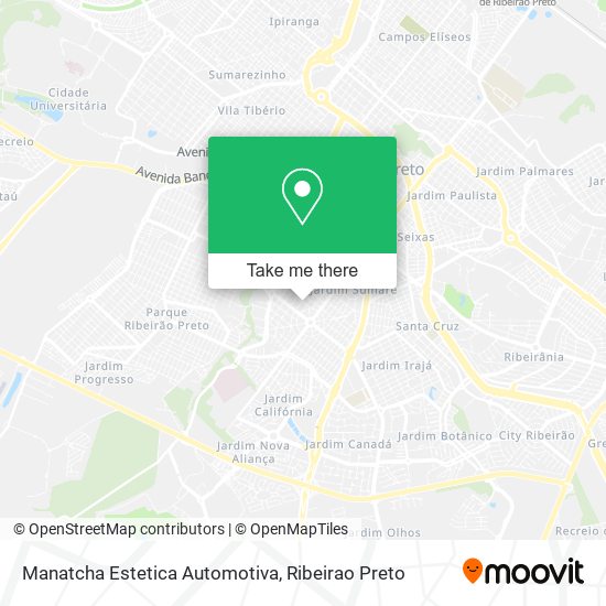 Mapa Manatcha Estetica Automotiva