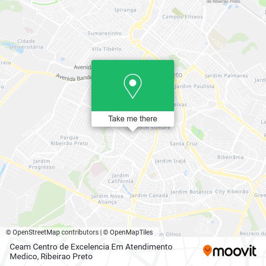 Ceam Centro de Excelencia Em Atendimento Medico map