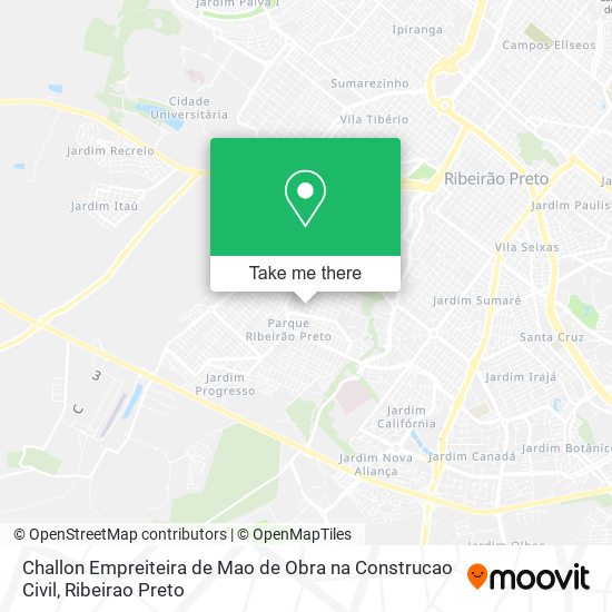 Mapa Challon Empreiteira de Mao de Obra na Construcao Civil