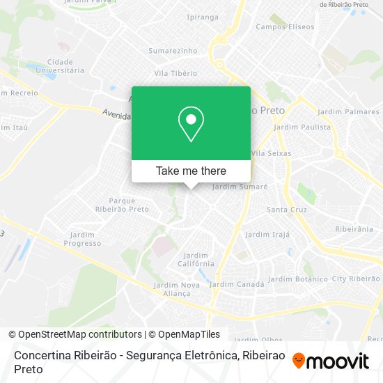 Concertina Ribeirão - Segurança Eletrônica map