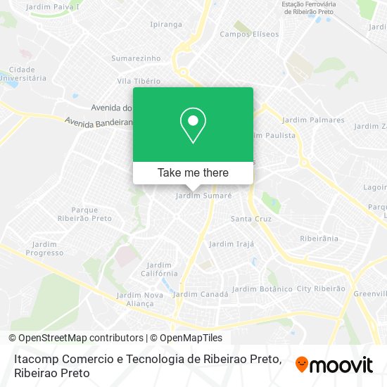 Itacomp Comercio e Tecnologia de Ribeirao Preto map