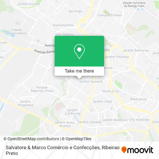 Mapa Salvatore & Marco Comércio e Confecções