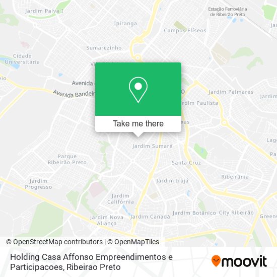 Mapa Holding Casa Affonso Empreendimentos e Participacoes