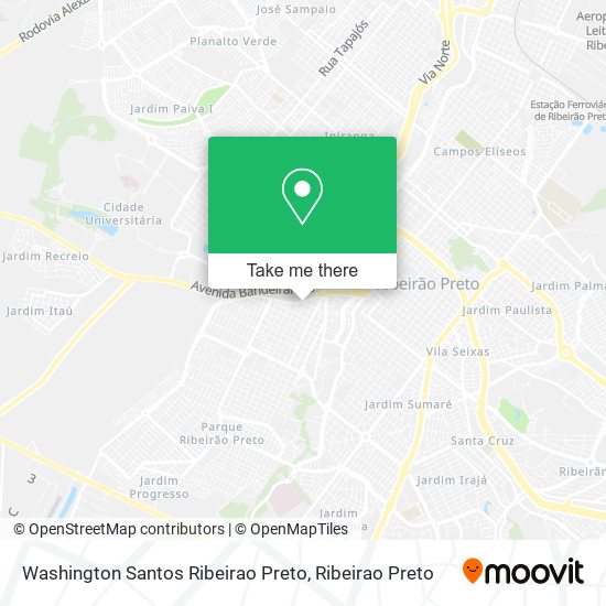 Washington Santos Ribeirao Preto map