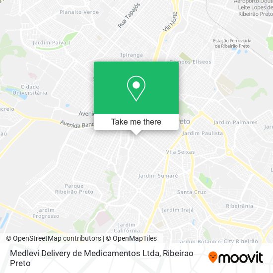 Mapa Medlevi Delivery de Medicamentos Ltda