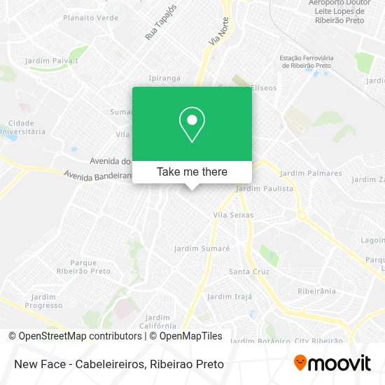 New Face - Cabeleireiros map