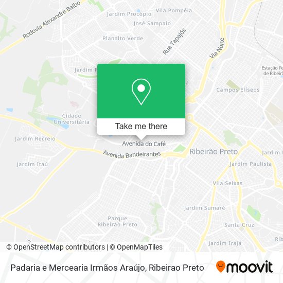 Padaria e Mercearia Irmãos Araújo map