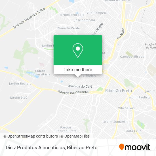 Diniz Produtos Alimenticios map