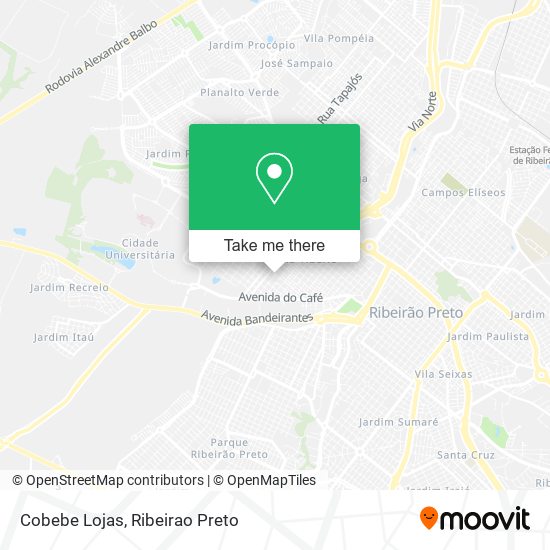 Cobebe Lojas map